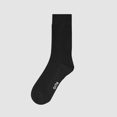 Waffle Socks - Black