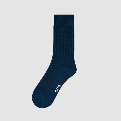 Waffle Socks - Navy