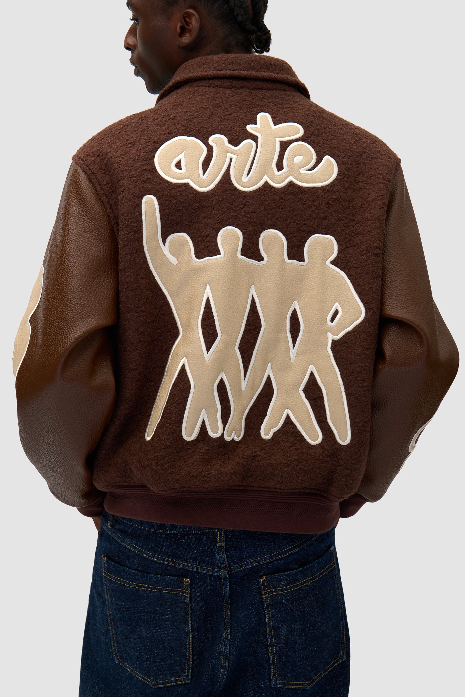 Veste universitaire - Marron/Marron