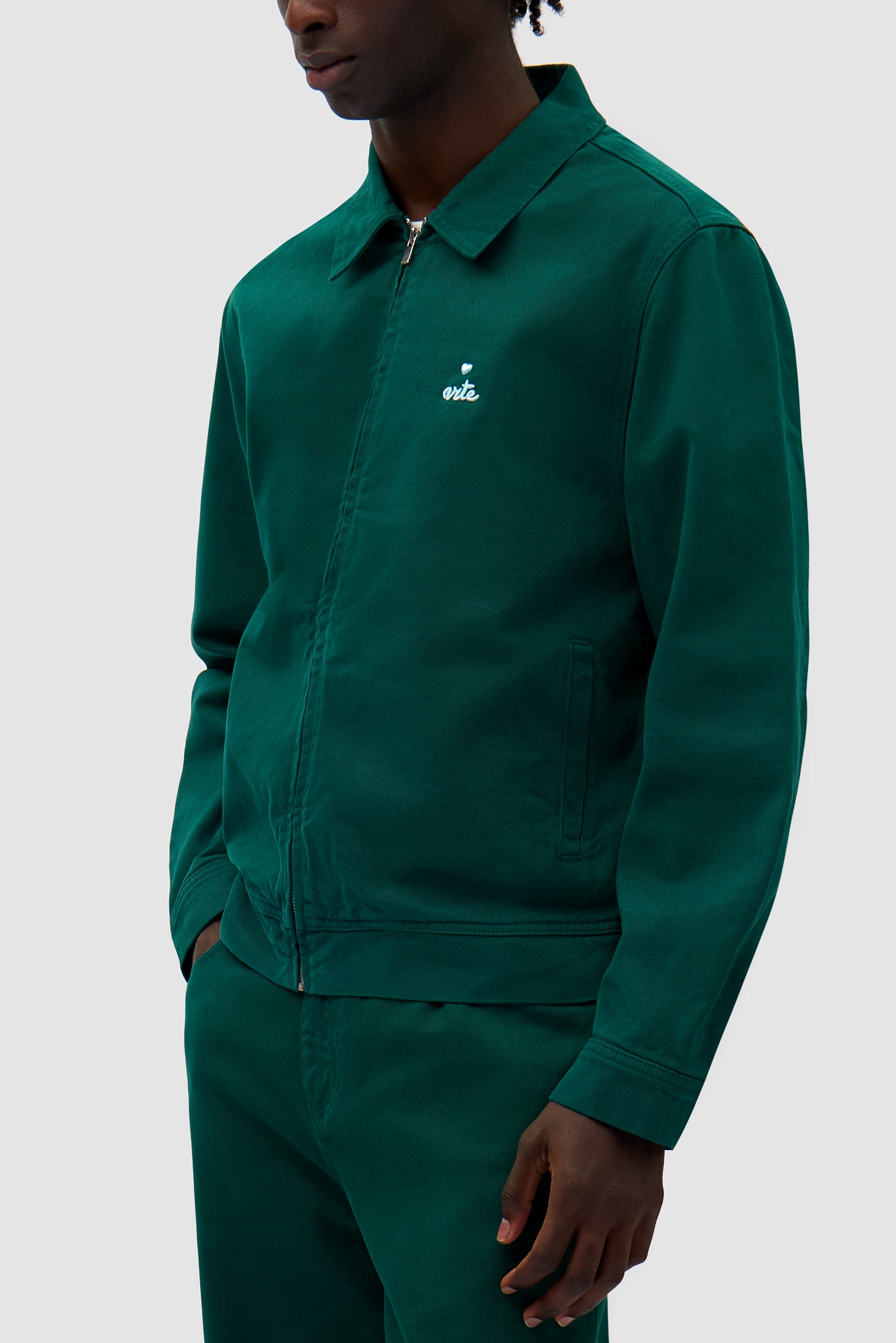 Veste avec logo en forme de cœur - Vert