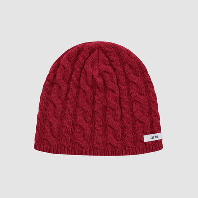 Braided Beanie - Red
