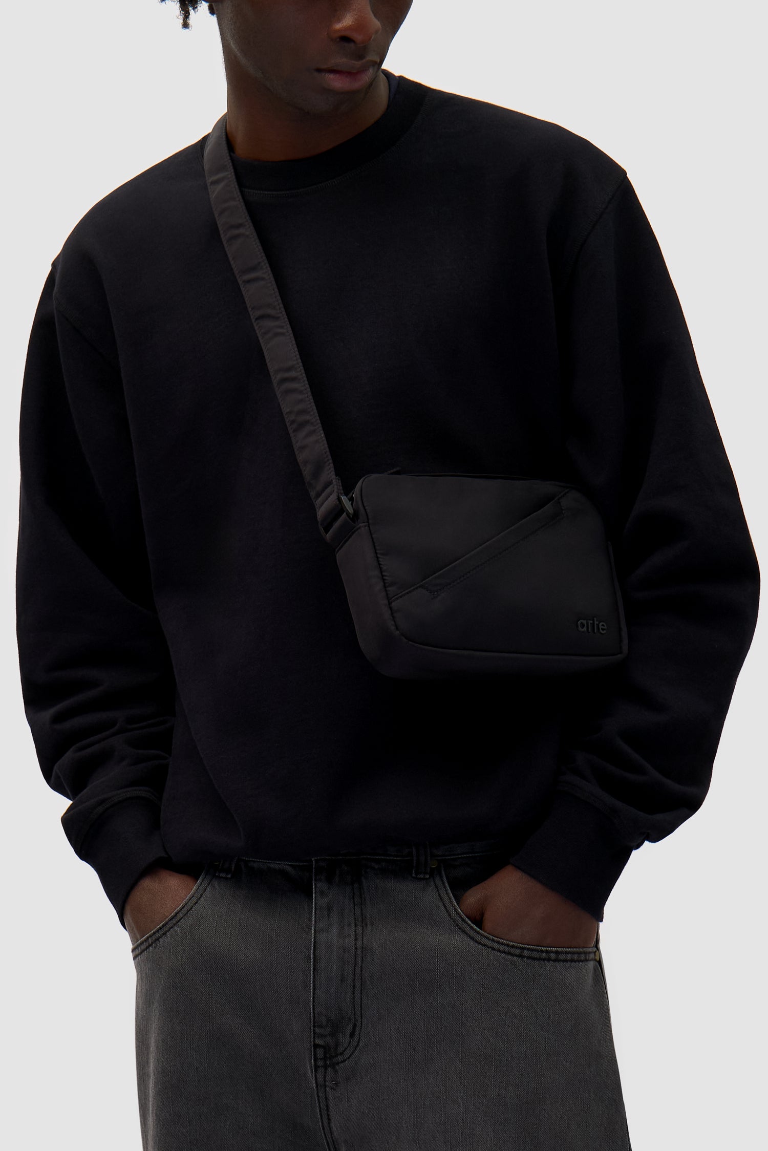 Nylon Small Bag - Black