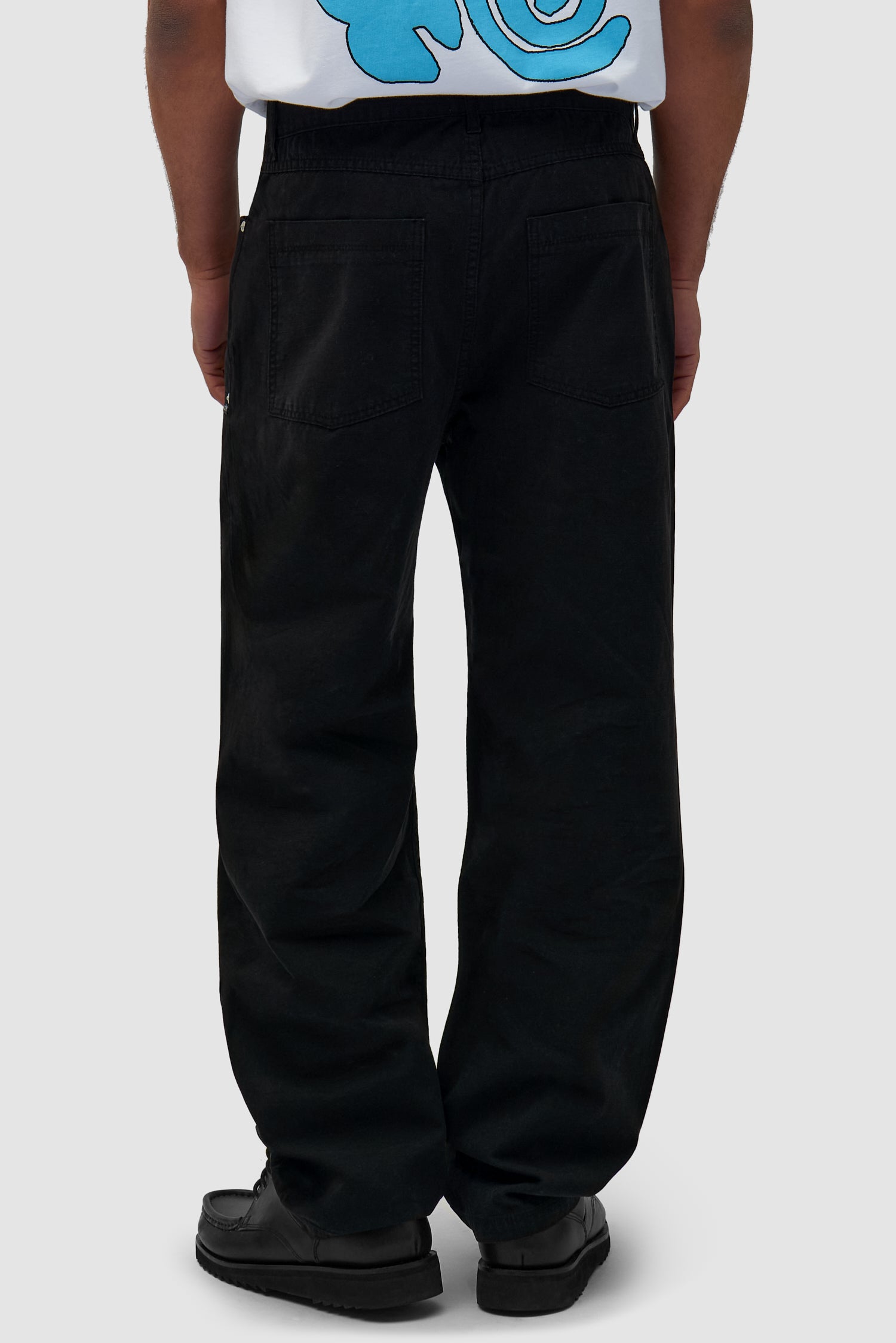 Ripstop Fabric Pants - Black