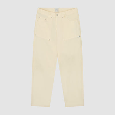Pantalon en tissu Ripstop - Crème