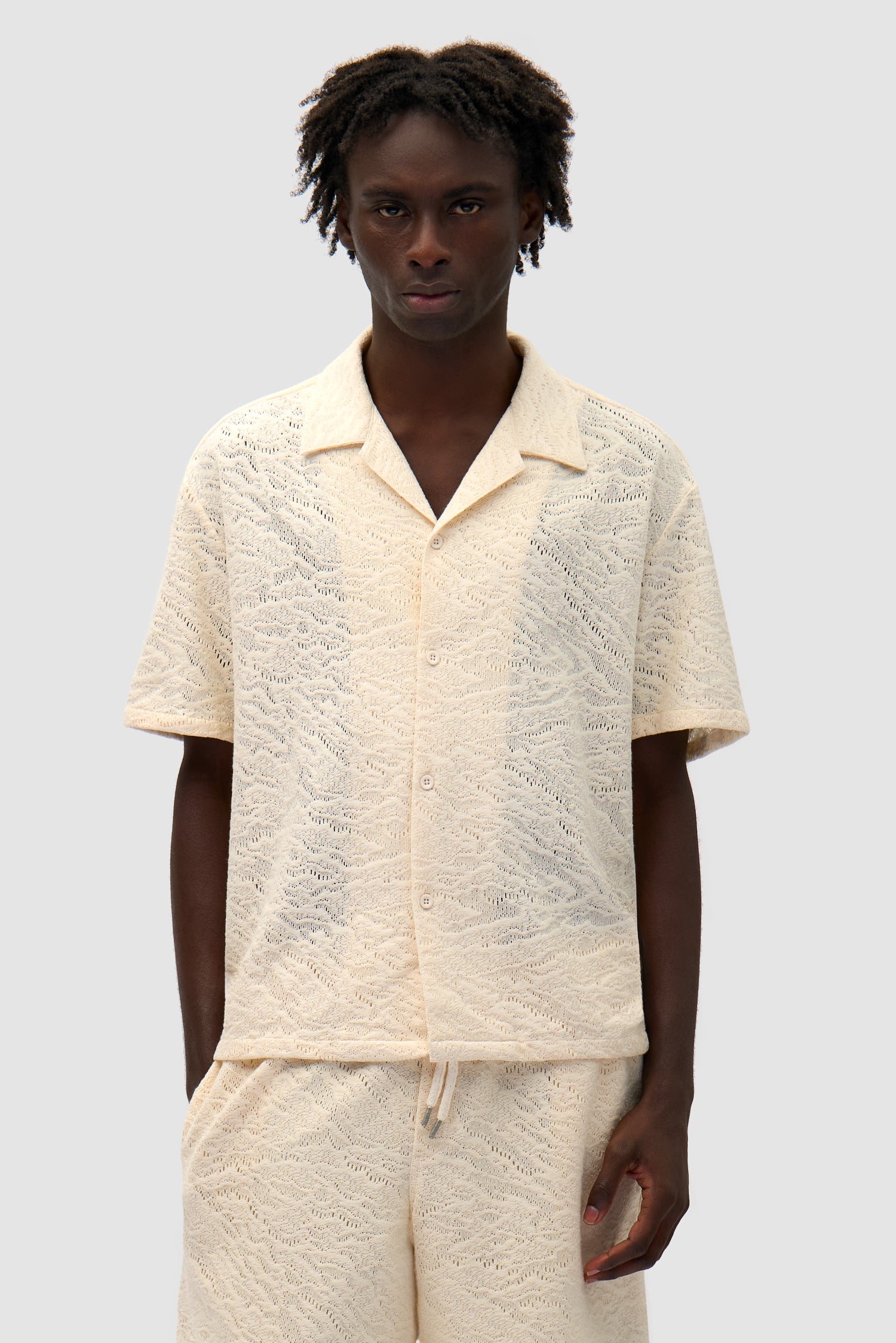 arte antwerp Chemise en crochet - Crème