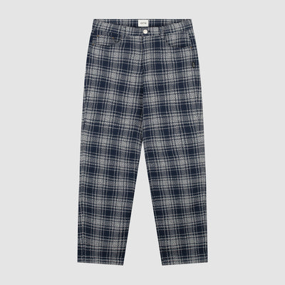 Square Fabric Pants - Plaid