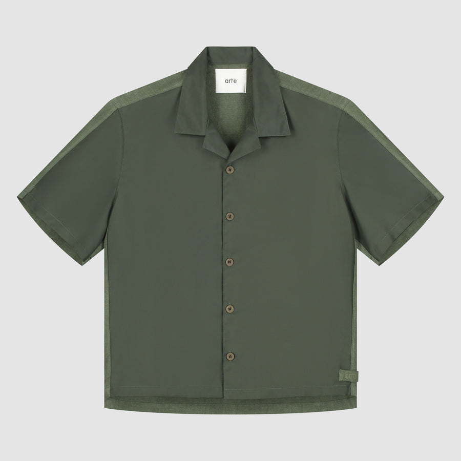 Chemise en lin et nylon - Vert