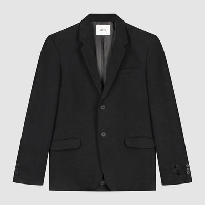 Veste de costume en lin - Noir