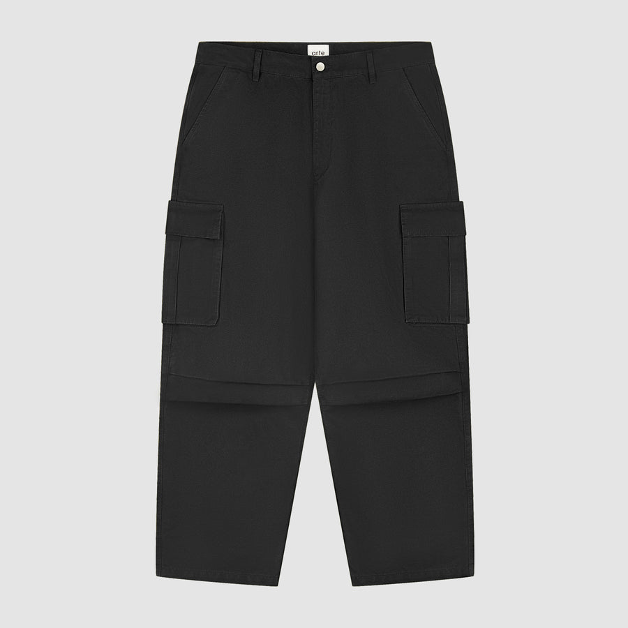 Cargo Ribstop Pants - Black