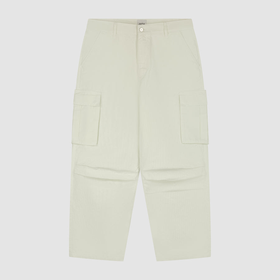 Cargo Ribstop Pants - Cream