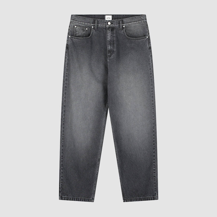 Pantalon baggy délavé - Noir