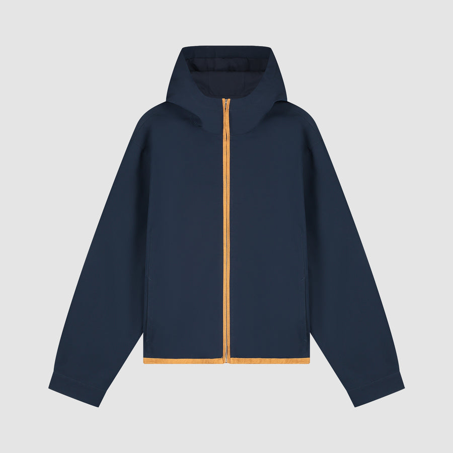 Veste à capuche en lin - Bleu marine