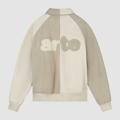 Multi Leather Jacket - Cream
