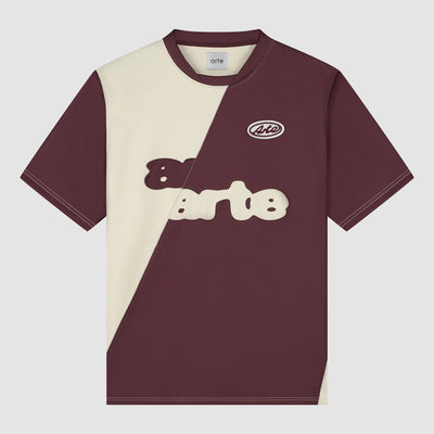 T-shirt de football - Bordeaux/Crème