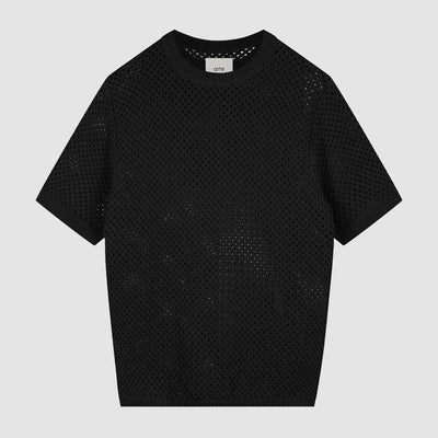 T-shirt au crochet - Noir