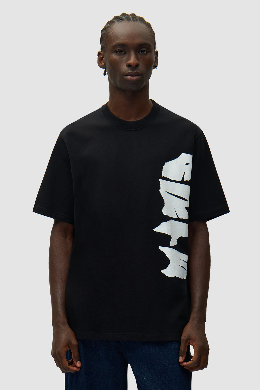 T-shirt avec logo sur le côté - Noir
