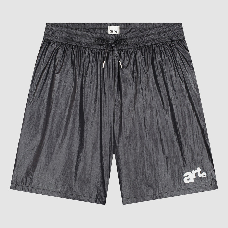 Short à grand logo - Noir
