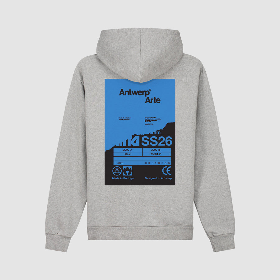 Back Poster Hoodie - Grey