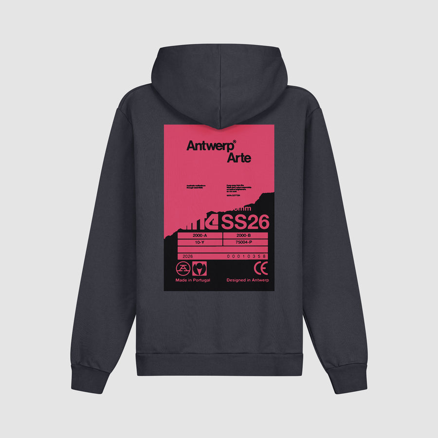 Back Poster Hoodie - Navy