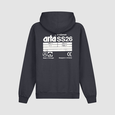 Sweat à capuche Back SS26 - Bleu marine