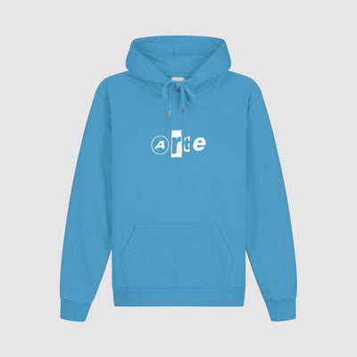 Sweat à capuche avec logo collage - Bleu