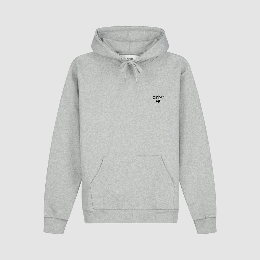Heart Logo Hoodie - Grey