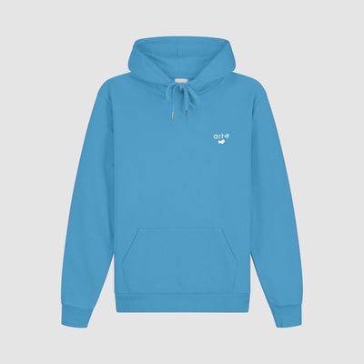 Sweat à capuche avec logo cœur - Bleu