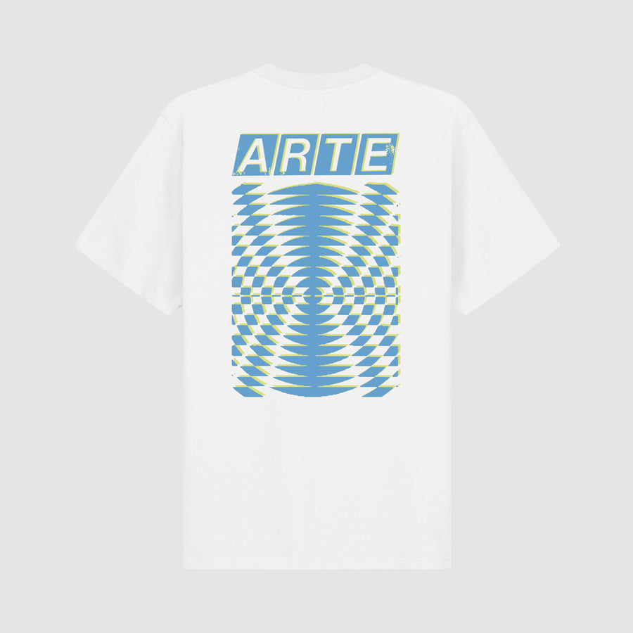 Abstract Back Print T-shirt - White