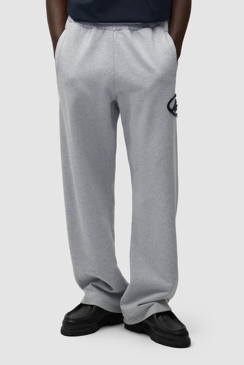 Pantalon de survêtement avec logo Circle Patch - Gris