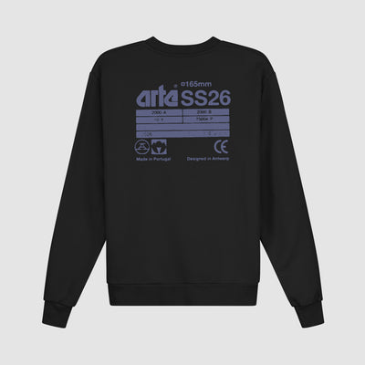 Sweat à col rond SS26 - Noir
