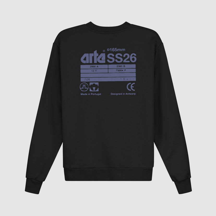 Back SS26 Crewneck - Black