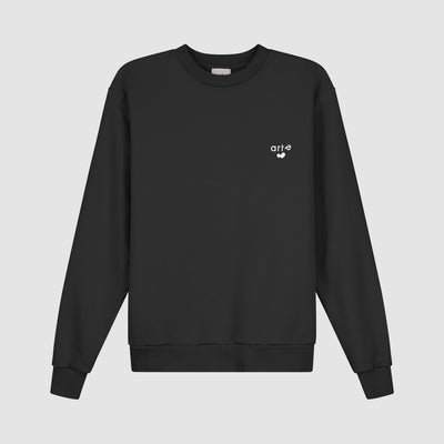 T-shirt à col rond avec logo cœur - Noir