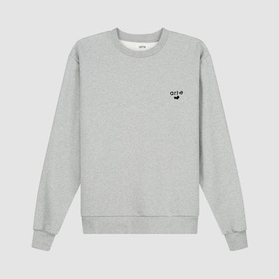 T-shirt à col rond avec logo cœur - Gris