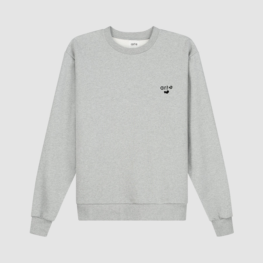 Heart Logo Crewneck - Grey