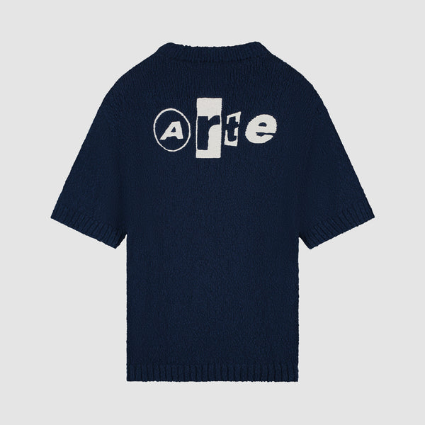 Back graphic Knit T-shirt