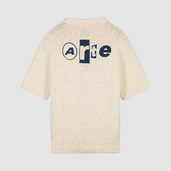 Back graphic Knit T-shirt