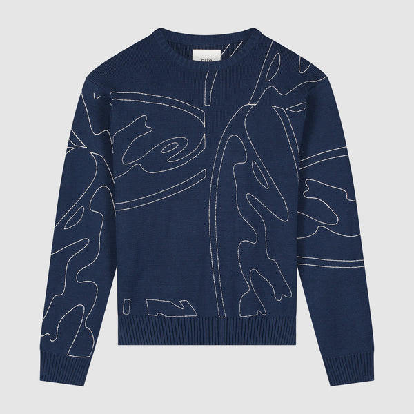 Allover Circle Logo Knit