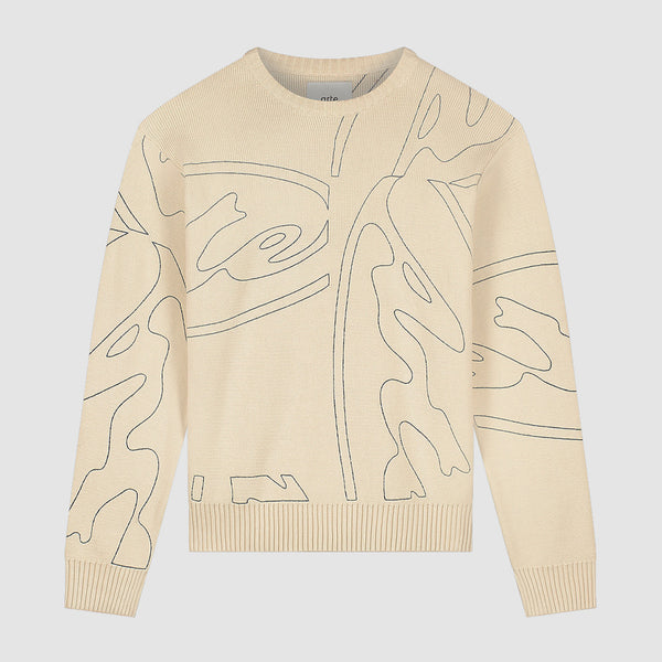 Allover Circle Logo Knit