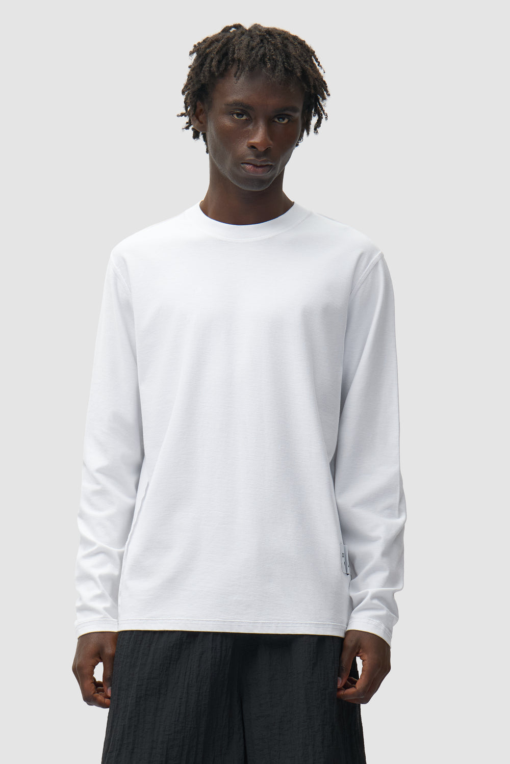 Étiquette réversible à manches longues - Blanc