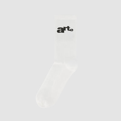 Chaussettes à grand logo - Blanc
