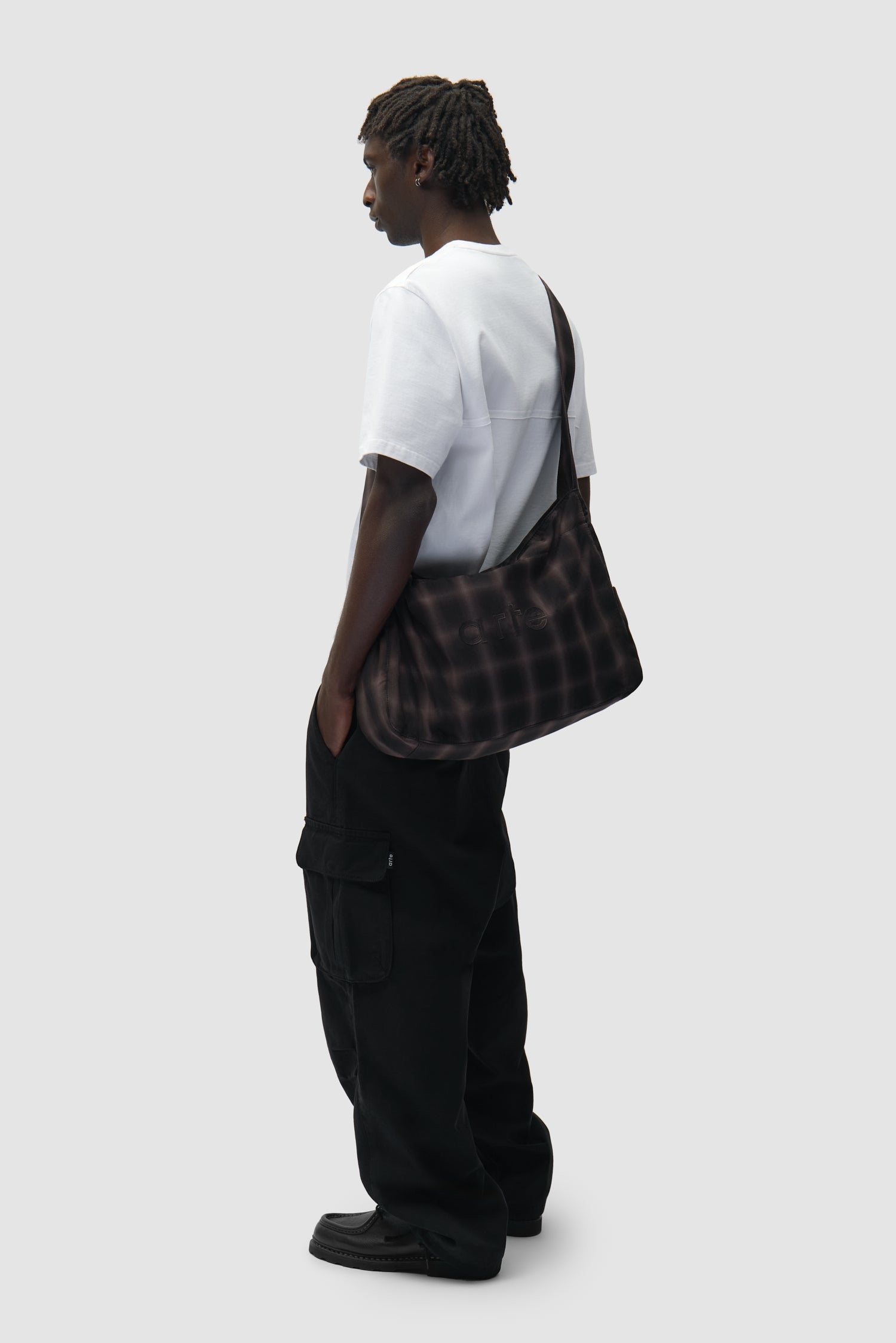 Grand sac à carreaux, vue détaillée