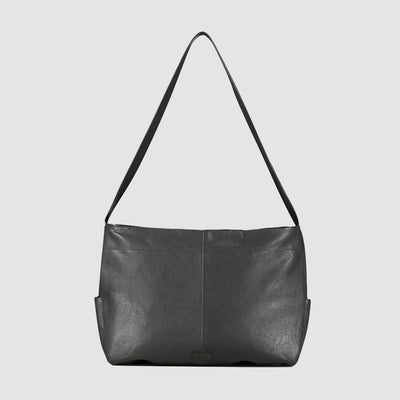 Sac en cuir oversize - Noir