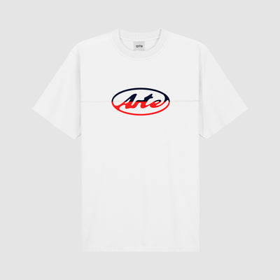 T-shirt avec logo cercle découpé - Blanc