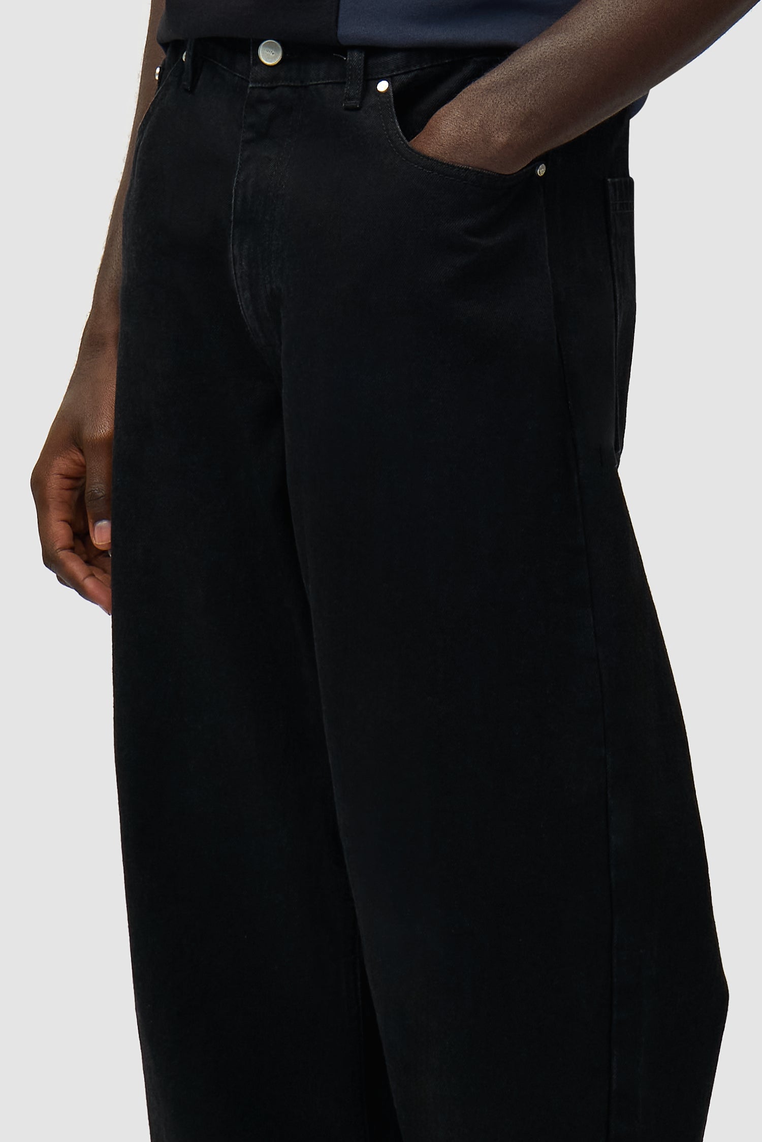 Pantalon à poche avec logo circulaire - Noir