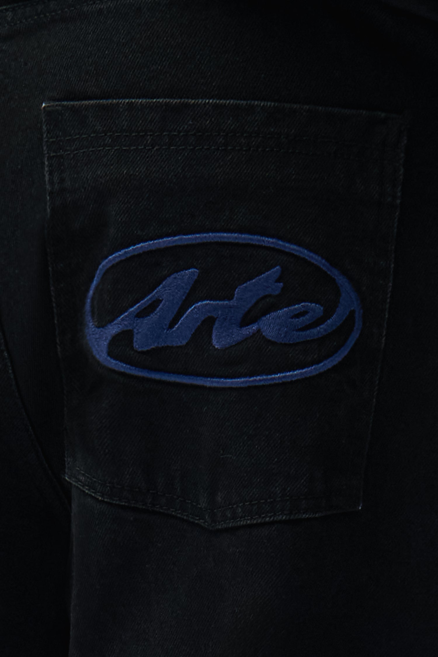 Pantalon à poche avec logo circulaire - Noir