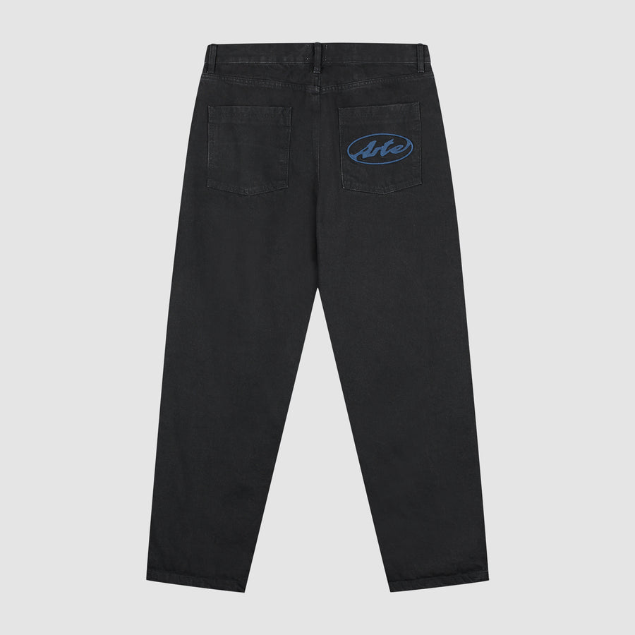 Pantalon à poche avec logo circulaire - Noir
