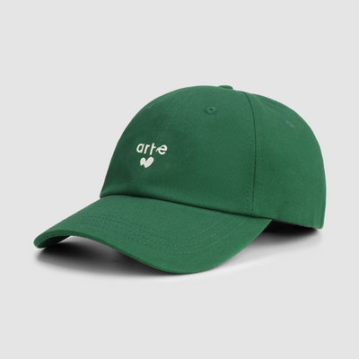 Casquette avec logo en forme de cœur - Vert