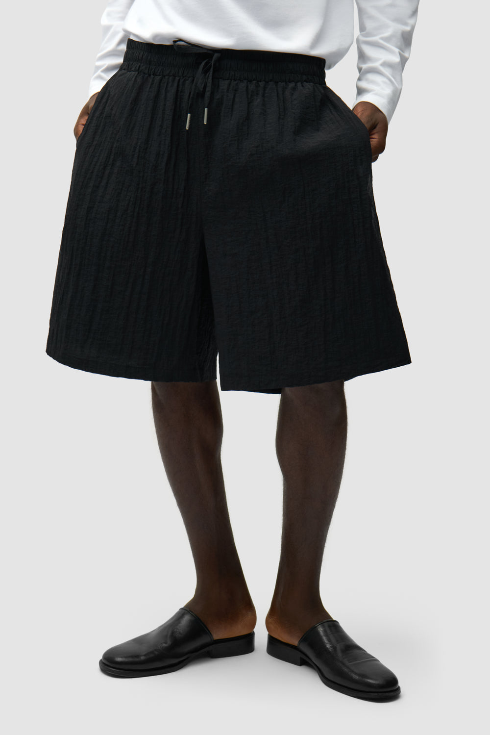 Short en maille - Noir