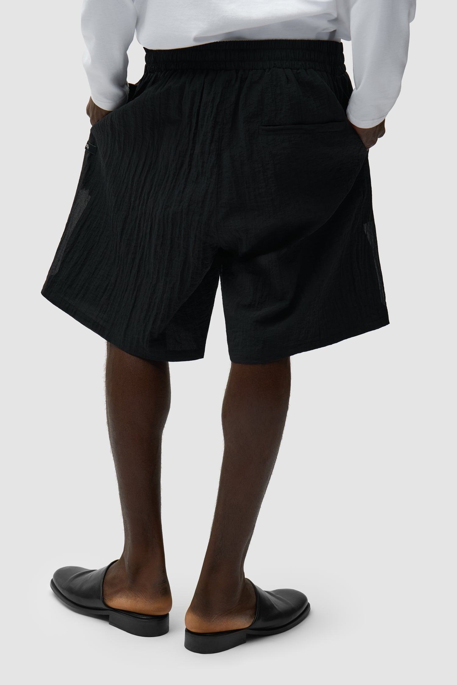 Short en maille - Noir