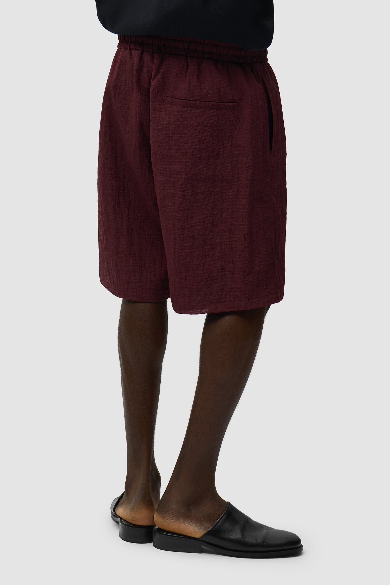 Short en maille - Bordeaux